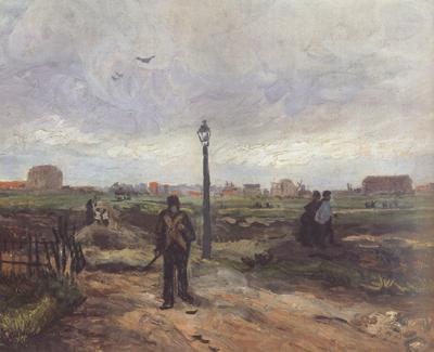 Vincent Van Gogh Outskirts of Paris (nn04) oil painting picture